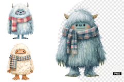 Cute Halloween Monsters Clipart Product Image 1