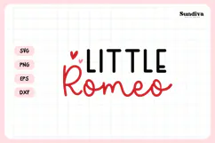 Kids Valentine's Day Quote SVG | Little Romeo Product Image 3