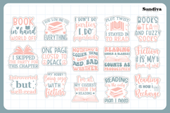 15 Printable Cozy Book Lover Sticker Bundle Product Image 3