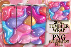 Playful Inflated Pattern 20oz Tumbler Wrap Series Product Image 1
