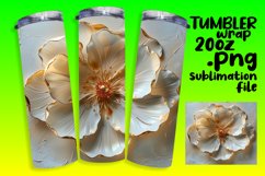 Vibrant Petals: Sublimation Tumbler Art Product Image 1