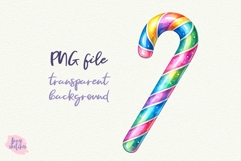 Disco Candy Cane Clipart Groovy Disco PNG Product Image 2