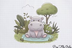 Watercolor Safari Adventure Clipart PNG Product Image 1