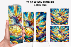 Skinny Tumbler 20oz Wrap Design, Summer Tumble PNG Design Product Image 1
