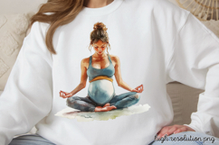 Mothers Day Pregnant Sublimation PNG Product Image 1