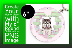 Creative Round Design for Coasters , Cute Dog Product Image 1