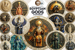 Ancient Egyptian Gods Pantheon Mythology Graphics Product Image 1