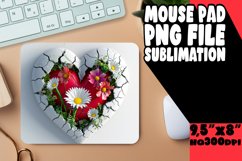 Dreamy Blossom Heart Mousepad Product Image 1
