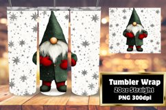 Festive Gnome Christmas Wrap for 20oz Tumbler Design Product Image 1