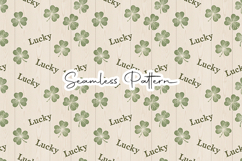 Lucky Clover Green Seamless Pattern - Leprechaun &amp; Clovers Product Image 7