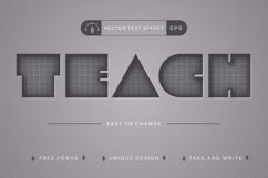 Teach - Editable Text Effect, Font Style Product Image 1