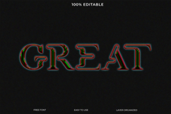 Stylish GREAT Text with Glitch Effect for Design Projects Product Image 1
