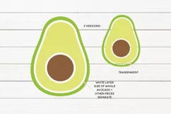 Avocado SVG Cut File Product Image 2
