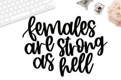 Females are strong as hell svg, women empowerment svg, svg Product Image 1