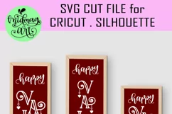 Happy valentine's day sign svg, valentine sign svg Product Image 2
