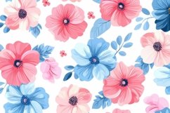 Delicate Floral Watercolor Background Wallpaper Product Image 1
