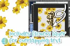 Yellow Flowers Tumbler | Zebra Print Sublimation Designs Product Image 2