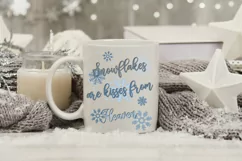 Snowflakes are Kisses from Heaven, sublimation design Product Image 2