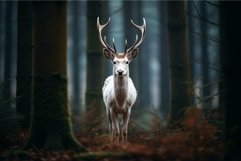 Majestic stag in misty forest Product Image 1
