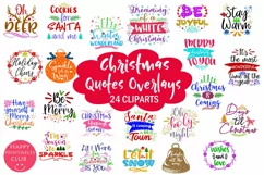 Christmas Quotes Overlays I Holiday Quotes Overlays Product Image 1