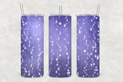 Sea Blue Glowing Glitter Tumbler Sublimation Product Image 1