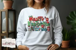 Santas Favorite Nurse Christmas Sublimation Png Product Image 2