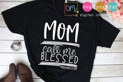 Mom Call Me Blessed Cutting File Product Image 1
