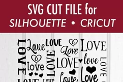 Lots of Love Valentine Subway SVG DXF Cut File Product Image 4