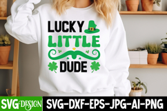 Lucky little Dude SVG Cut File,St.Patrick's Day SVG Product Image 1