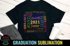Senior 2021 Sublimation- Graduation Sublimation PNG Product Image 3