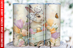 Easter Bunny Tumbler Wrap | 20oz Straight &amp; Tapered Tumbler Product Image 1