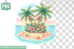Summer Whimsical Clipart,Summer png,Beach Sublimation png Product Image 1