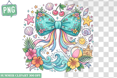 Summer Whimsical Clipart,Summer png,Beach Sublimation png Product Image 1