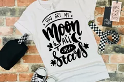 You Are My Moon And All My Stars Lettering Quotes Product Image 2