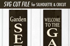 Garden Seeds Vertical Porch Sign SVG DXF Files Product Image 3