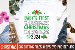 Baby’s First Christmas 2024 SVG /Christmas-SVG Design Product Image 2