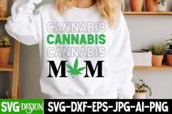 Cannabis Mom SVG Cut File, Weed SVG Cut File | Marijuana SVG Product Image 3