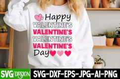 Happy Valentine’s Day SVG Design/Happy Valentine’s Day PNG Product Image 1