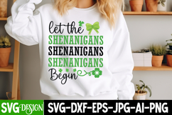 Let The Shenanigans Begin Retro Design,St.Patrick's Day SVG Product Image 1