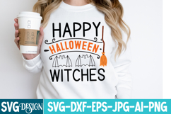 Happy Halloween Witches SVG Cut File,Happy Halloween Witches Product Image 2