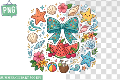 Summer Whimsical Clipart,Summer png,Beach Sublimation png Product Image 1
