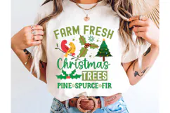 Farm Fresh Christmas Pine Spurce Fir SVG Design,Christmas Product Image 2