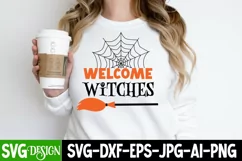 Welcome Witches SVG Cut File,Welcome Witches SVG Design Product Image 3