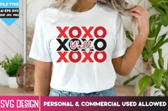 XOXO Y'all, Funny Valentine's Tshirt, Valentine Tshirt Product Image 3