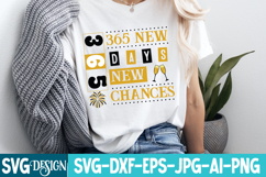 365 new Days 365 Chances SVG Design,New Year 2026 SVG Design Product Image 3