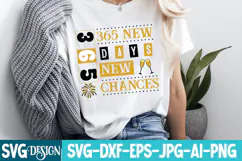 365 new Days 365 Chances SVG Design,New Year 2026 SVG Design Product Image 3