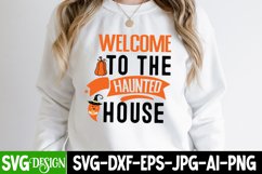 Welcome to the Haunted House SVG Cut File,Halloween SVG File Product Image 3