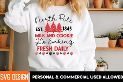North pole est.1802 milk and cookies co.baked fresh daily