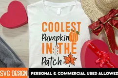 Coolest Pumpkin in the Patch svg, Halloween svg, Autumn svg Product Image 1