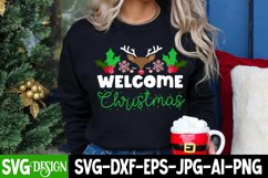 Welcome Christmas SVG Cut File , Welcome Christmas SVG Product Image 2